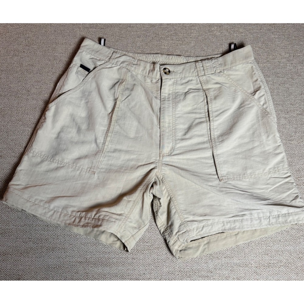 The North Face Nylon Hiking‎ Shorts Outdoor Casual Khaki Pockets XL